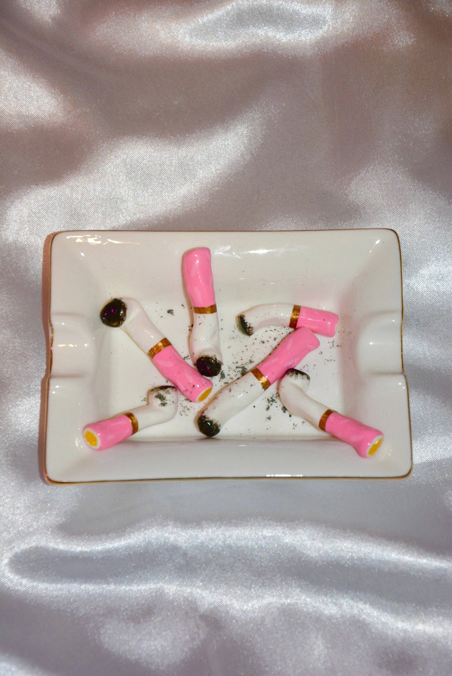 Pink Puffs Ashtray