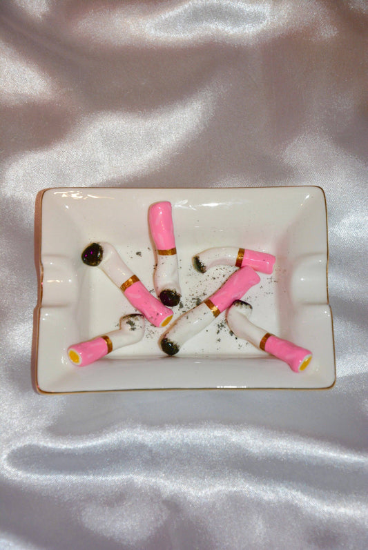 Pink Puffs Ashtray