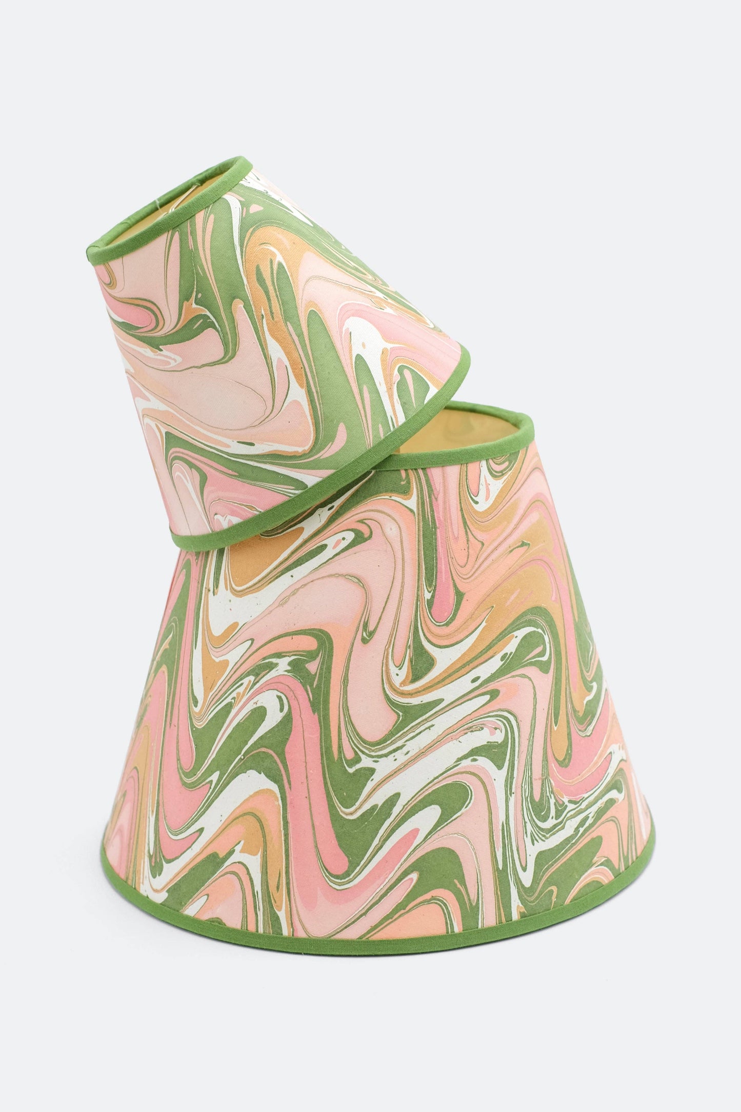 Peony Bloom Marbled Lampshade - 6"