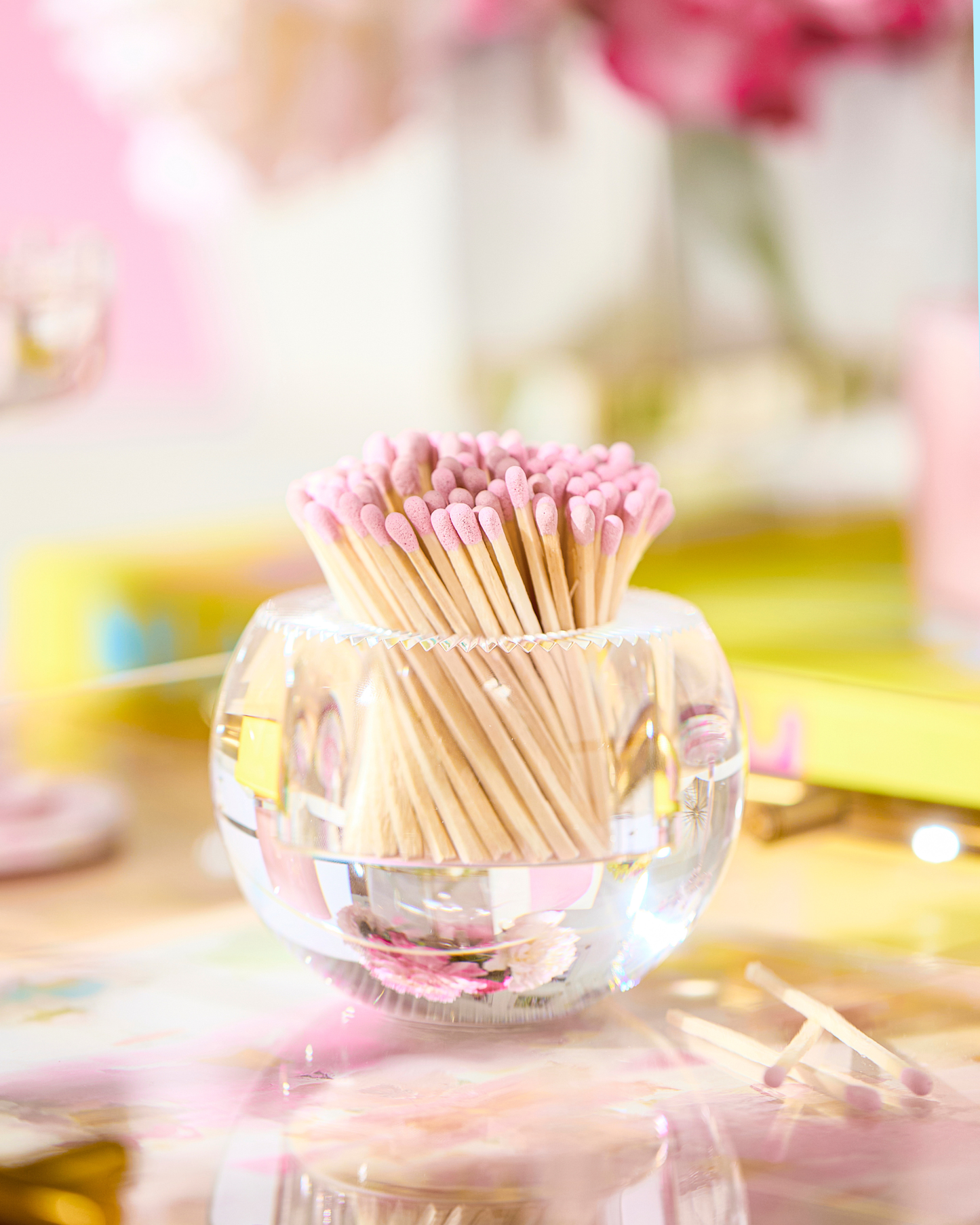 Round Match Striker - Light Pink Matches