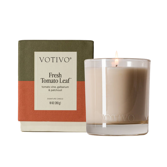 Fresh Tomato Leaf Signature 10 oz Candle | Garden Scent