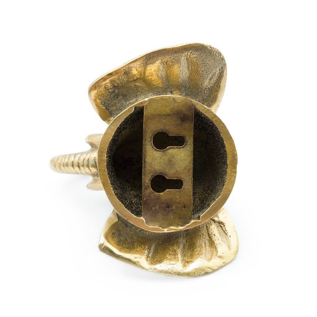 Brass Hook Elephant: Gold
