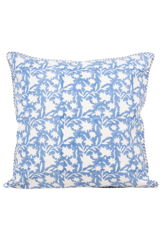 Les Fleurs Blockprint Reversible Pillow