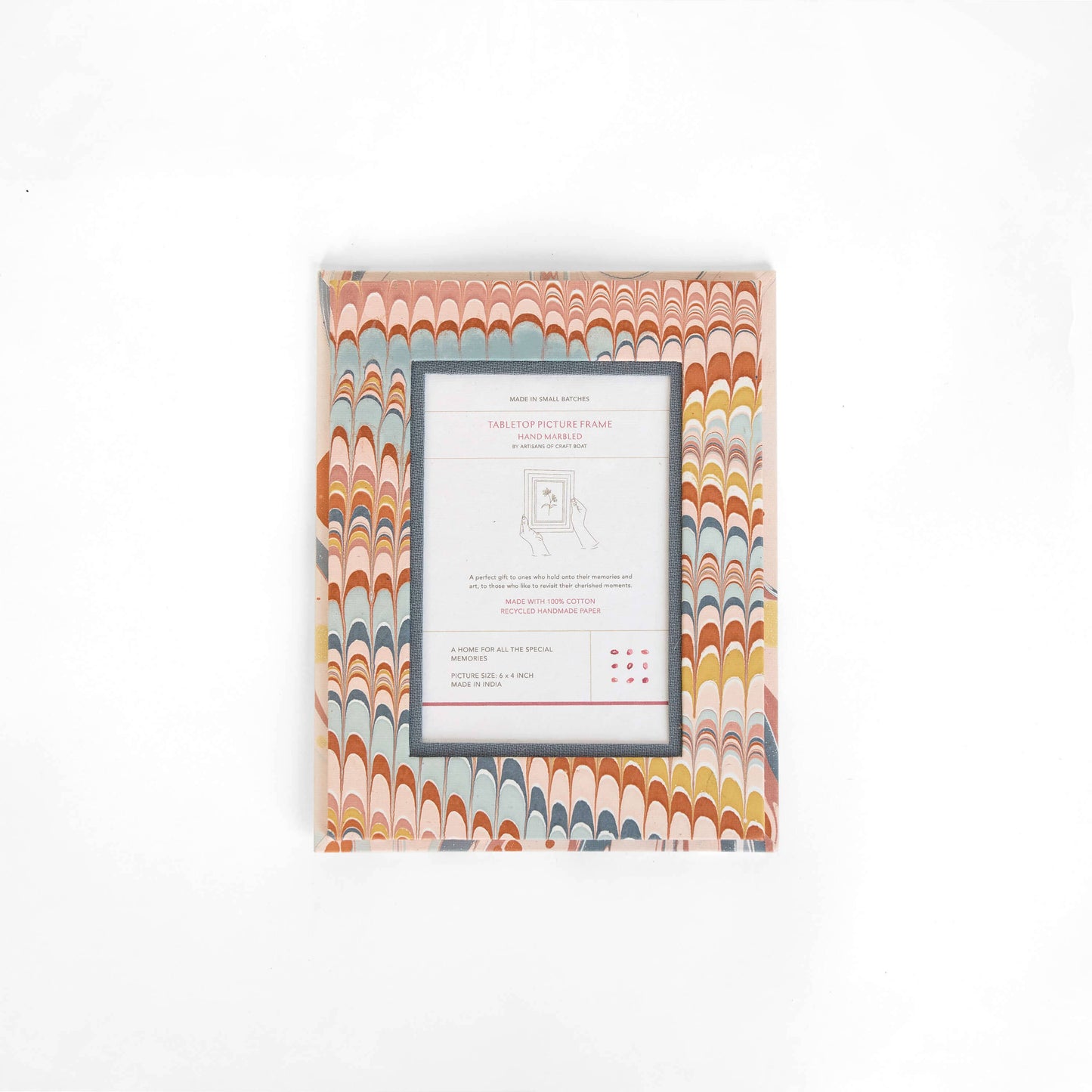 MARBLED TABLETOP PICTURE FRAME - TWILIGHT MOUNTAIN