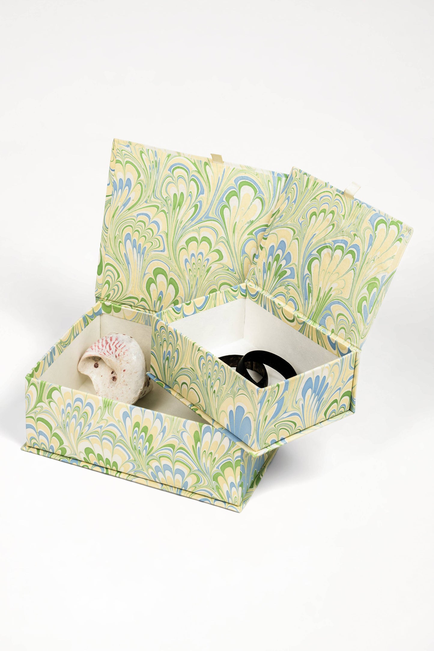 Seaglass Peacock Small Keepsake Box