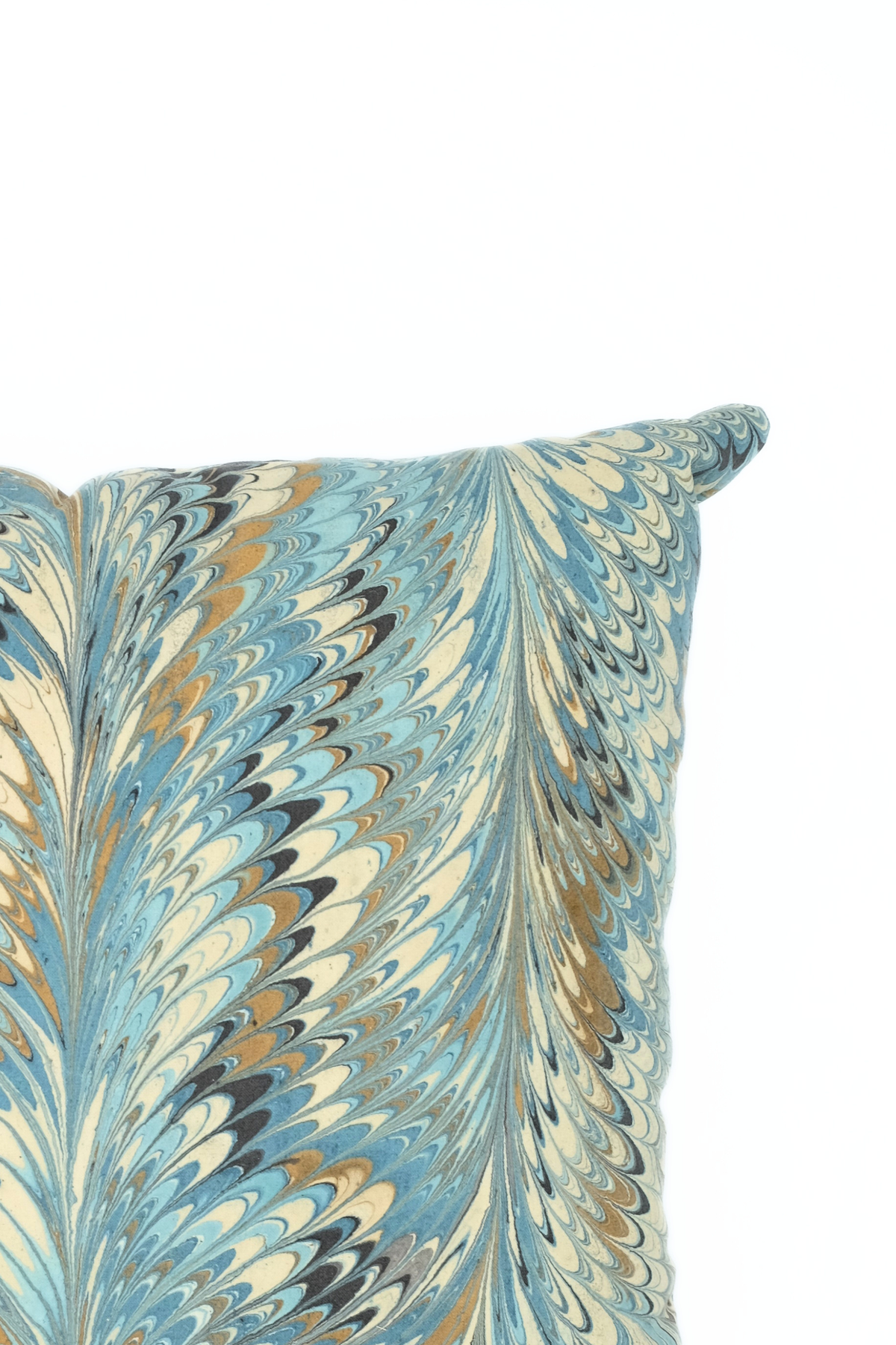 Nila Feathers Marbled Square Pillow - 18x18