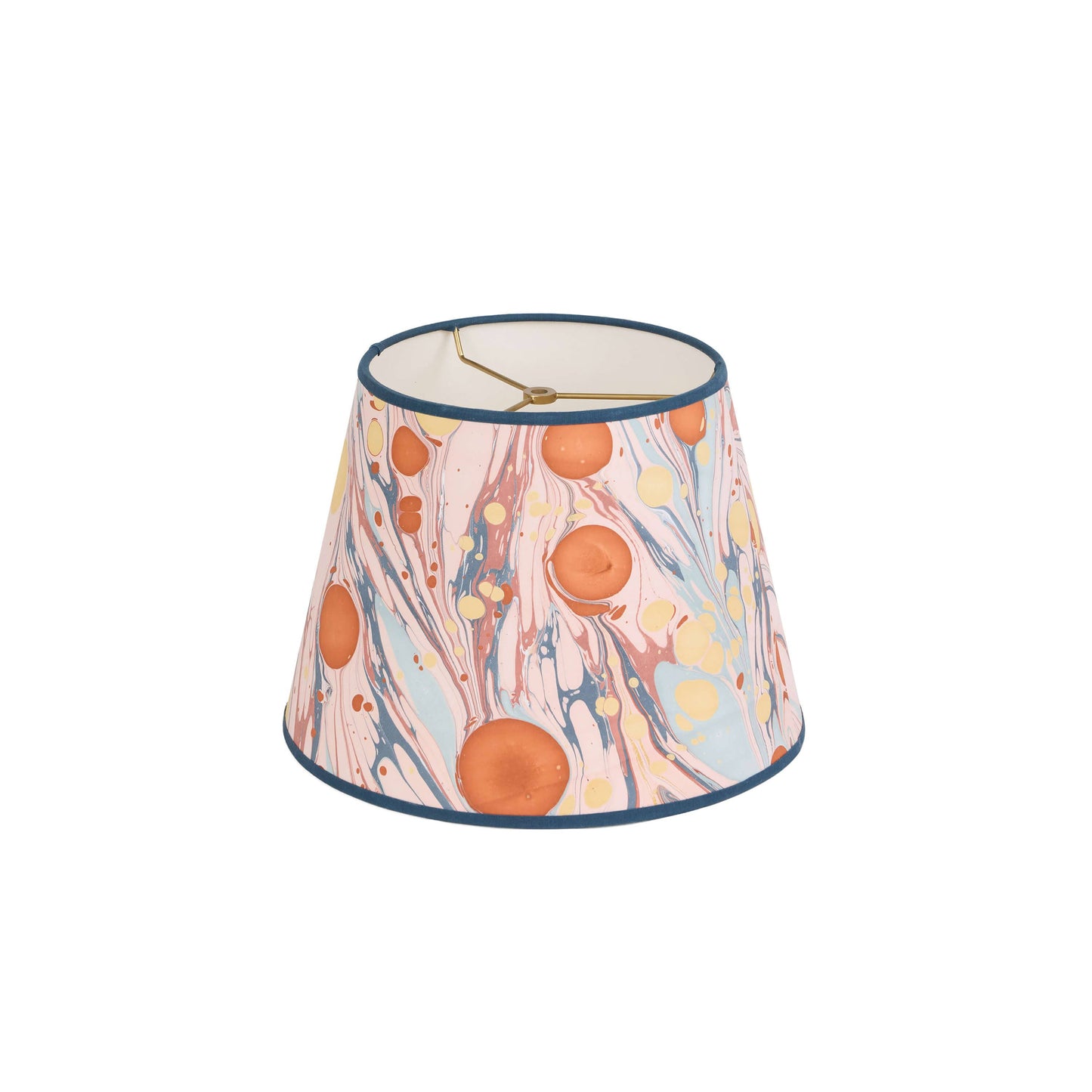 Marbled Large Plain Lampshade - TWILIGHT BUBBLE