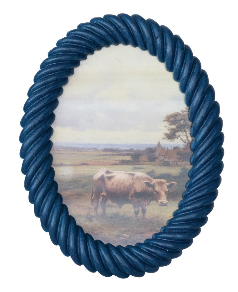 Oval Resin Twisted Picture Frame