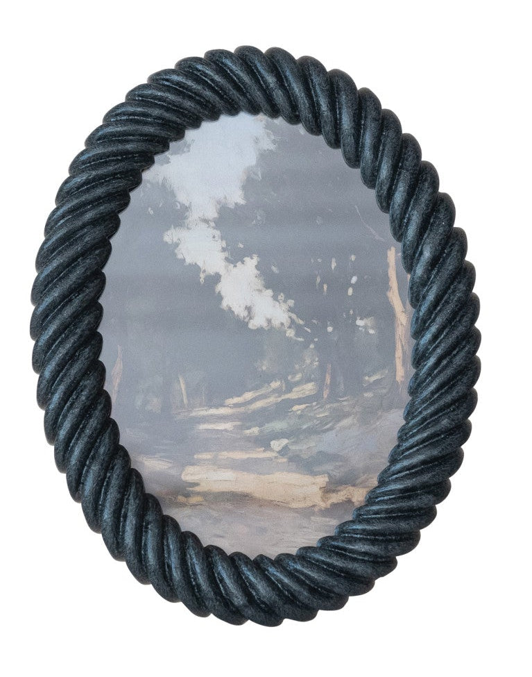 Oval Resin Twisted Picture Frame