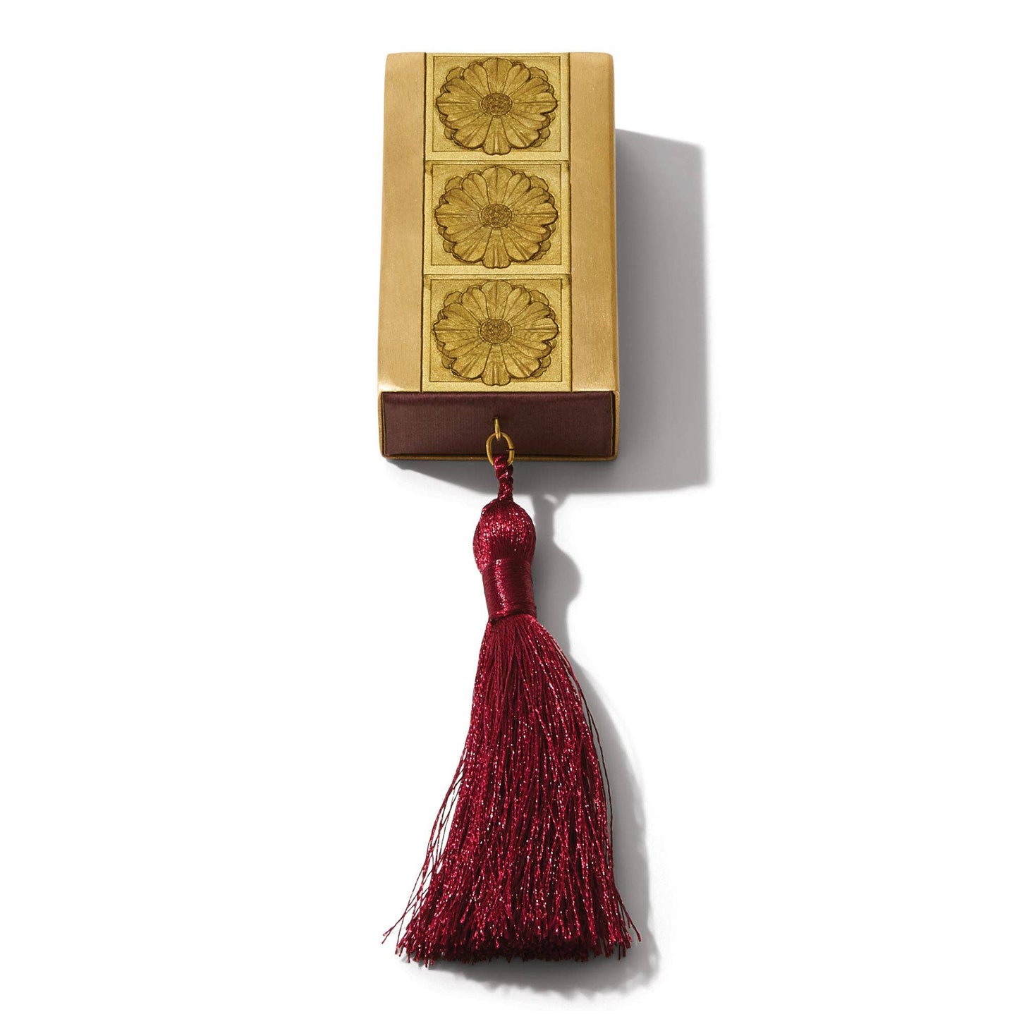 Gilded Brass Matchbox with Mulberry Tassel