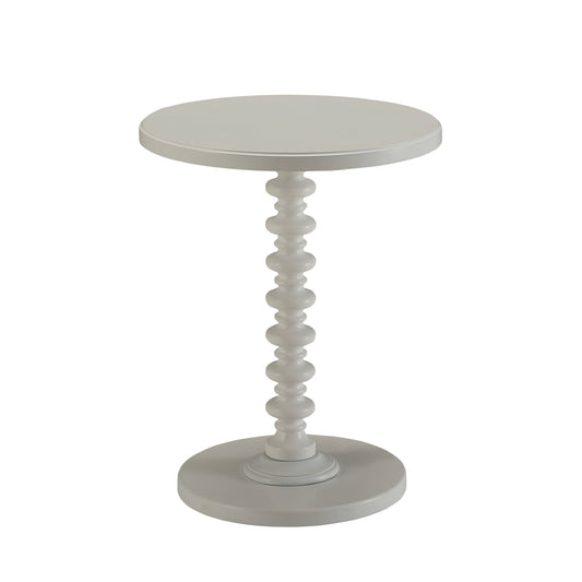 Round Accent Table White