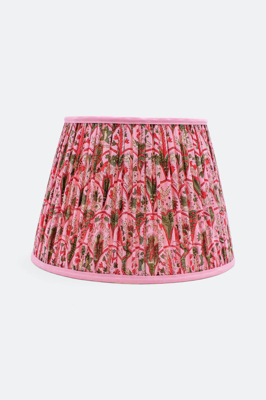 Pink Arch Blockprint Empire Shade - 14”