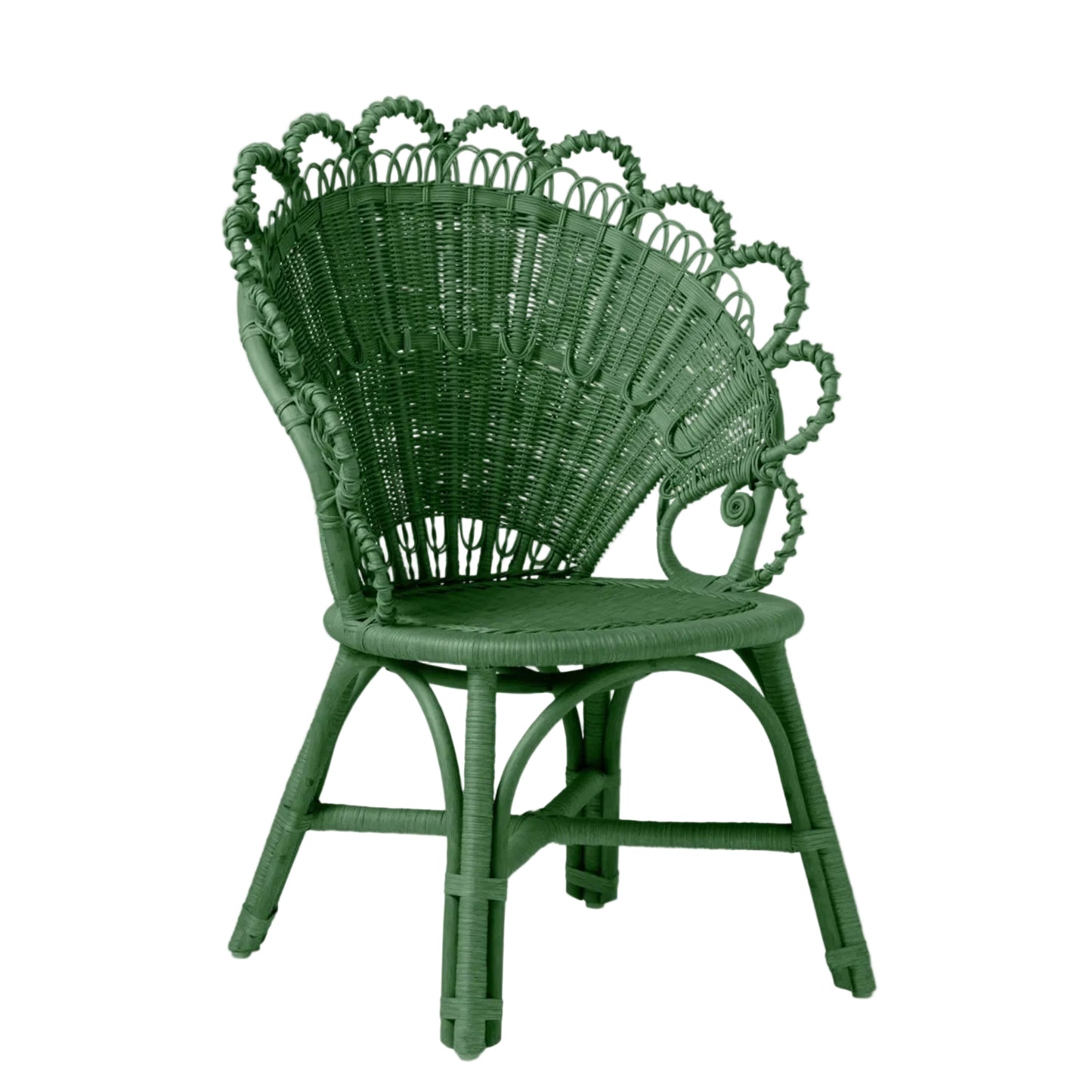 Green Gretel Rattan Chair
