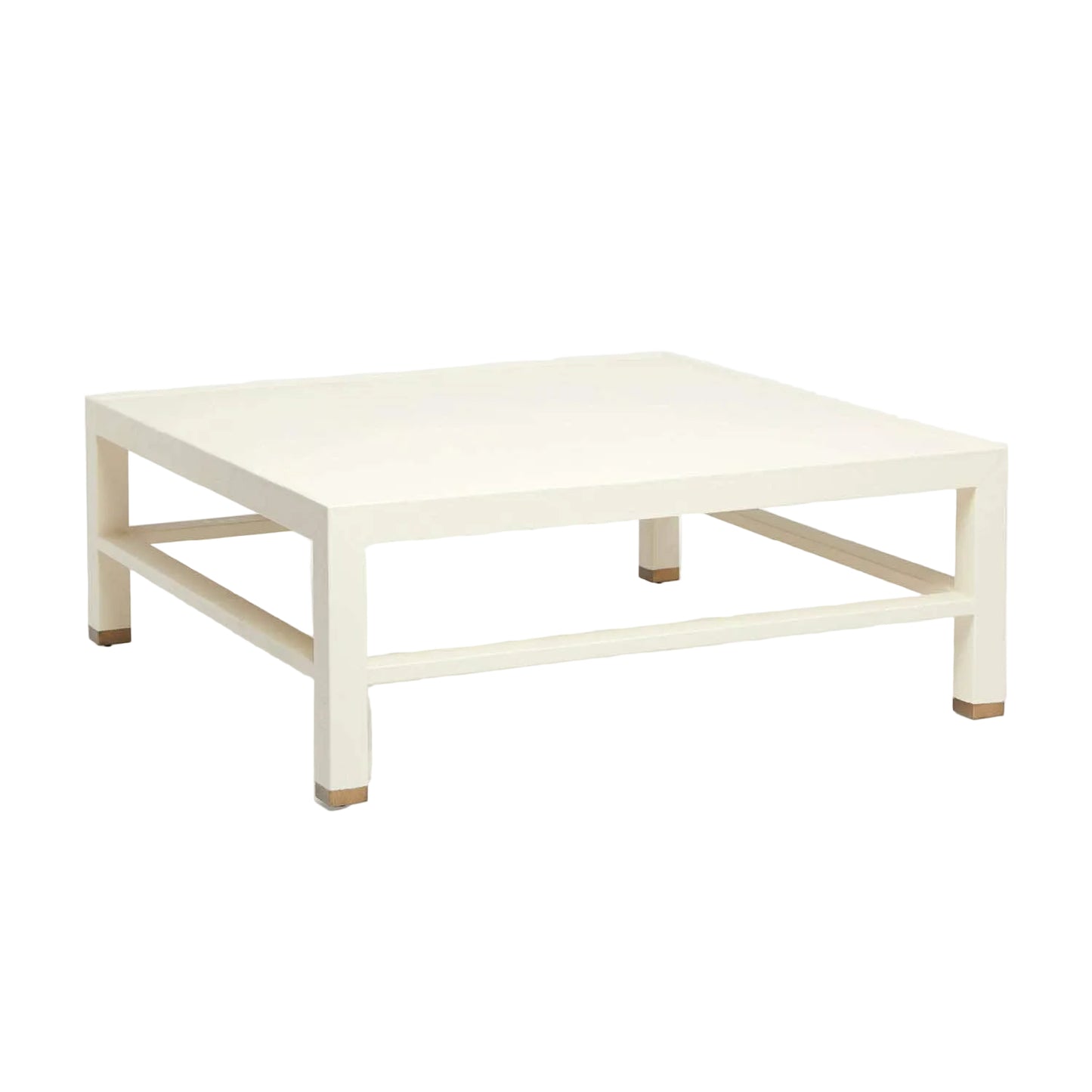 Faux Linen Wrapped Coffee Table