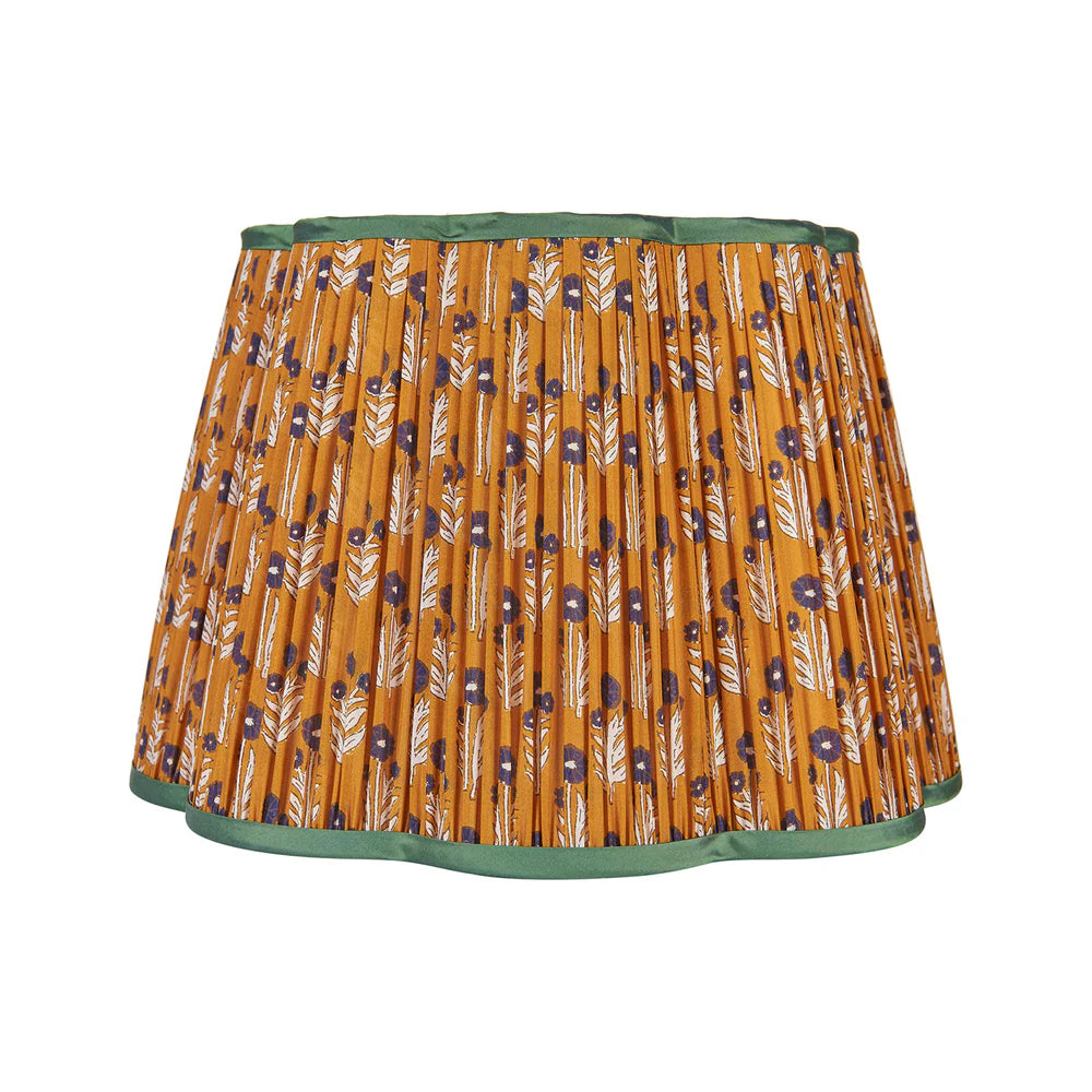Cinnamon Scalloped Marigold Lampshade